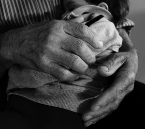 mani, bianconero, bambino, dita, unghie, rughe, nero, due