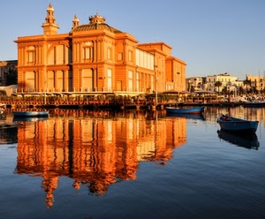 acqua, riflesso, barche, palazzo, mare, barca