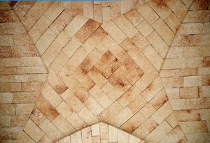 mattoni, piastrelle, pavimento, stella, soffitto, geometrico, marrone, rettangoli, geometrie, volta, mattonelle, croce, disegno