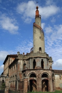 torre, archi, nuvole, cielo, scale, minareto, scala, rudere, azzurro, abbandono