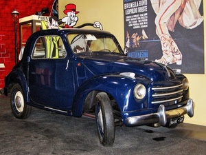 blu, automobile, epoca, auto, topolino, ruote, manifesto, tiramolla, storica, fari, mostra