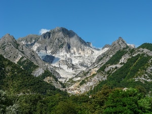 neve, verde, montagna, montagne, cielo, alberi, bosco, cima, ponte