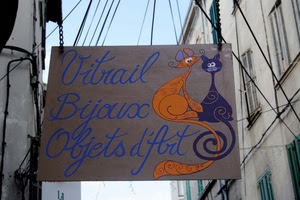 gatti, insegna, finestre, arancione, scritta, gatto, viola, scritte, arte