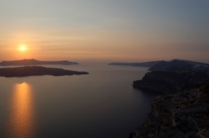 mare, tramonto, isole, riflesso, panorama, sole, acqua