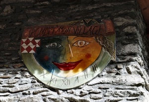 meridiana, numeri, bocca, muro, occhi, ombra, colori, pietra, rosso, romani, orologio