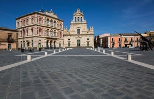 piazza, chiesa, palazzo, cielo, monumento, prospettiva, palazzi