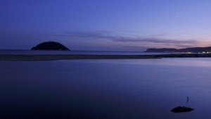 mare, isola, panorama, acqua, cielo, tramonto, blu