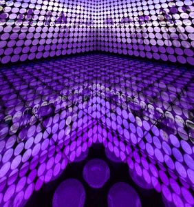 viola, cerchi, riflesso, geometrie, riflessi, stanza, nero, geometrico, luci