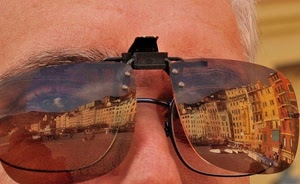 occhiali, riflesso, case, occhi, uomo, lenti, sopracciglia, riflessi, palazzi