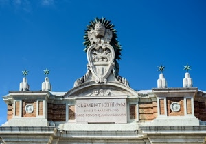 stelle, stemma, cielo, tiara, azzurro, marmo, papa, lapide, monumento, simboli, scritte, papale, scudo